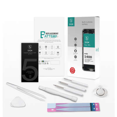 SiGN Komplett Kit för Batteribyte - iPhone 5