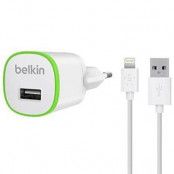 Belkin Wall Charge Lightning Usb 1A (iPhone 5) Wht