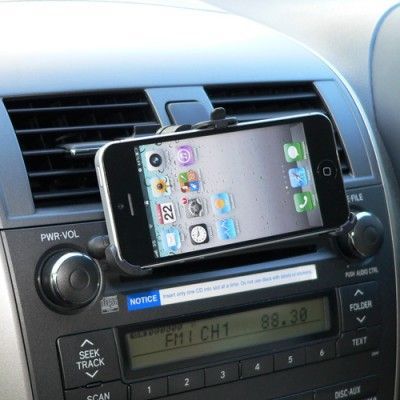 Bilhållare till bilens fläktgaller för Apple iPhone 5