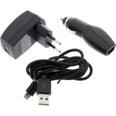 Strömadapter kit, cigguttag 12/24V till 5V 1A - Svart