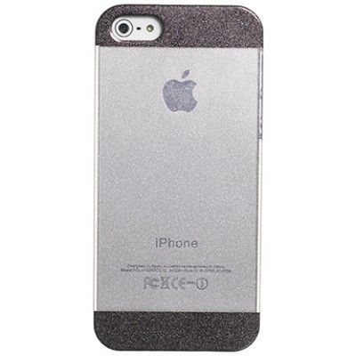 Celly Glamme GlitterCover (iPhone 5/5S) - Svart