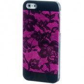 Celly Glamme LaceCover (iPhone 5/5S) - Svart/rosa