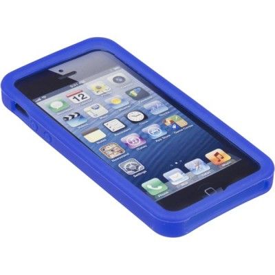 DELTACO sillikonskal till iPhone 5, blå