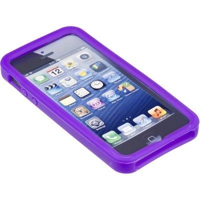 DELTACO sillikonskal till iPhone 5, lila