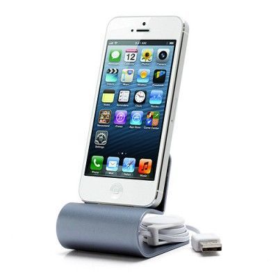 Dockningsstation till iPhone 5/5s/5c (Ljus Blå)