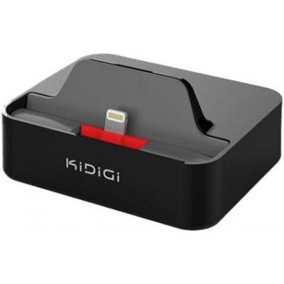 KiDiGi Sync & Charge Dock (lightning) - Svart