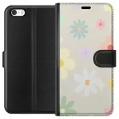 fejdande blommor plånboksfodral till Apple iPhone 5