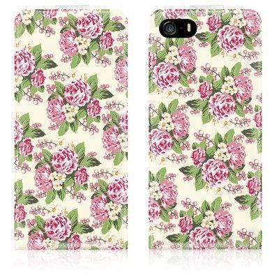 Flipfodral till iPhone 5/5S med blommotiv