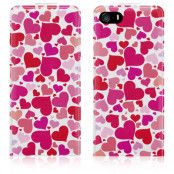 Flipfodral till iPhone 5/5S - Valentine Hearts