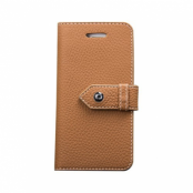 Äkta Embossed Plånboksfodral till Apple iPhone 5S/5 (Camel)