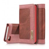 Caseme Canvas Plånboksfodral till iPhone 5/5S/SE - Röd