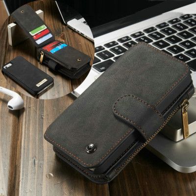 Caseme Plånboksfodral till iPhone 5/5S/SE - Svart