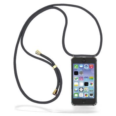 Boom iPhone 5/5S/SE skal med mobilhalsband- Grey Cord