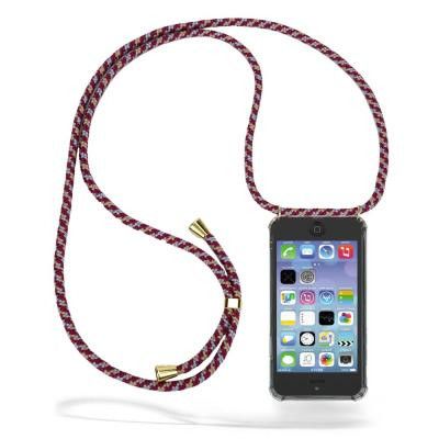 Boom iPhone 5/5S/SE skal med mobilhalsband- Red Camo Cord