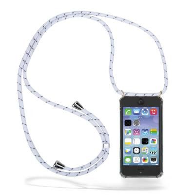 Boom iPhone 5/5S/SE skal med mobilhalsband- White Stripes Cord