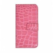 Croco plånboksfodral till iPhone 5S/5 - Rosa