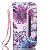 Detachable 2 in 1 Plånboksfodral till Apple iPhone 5 /5S - Blommor