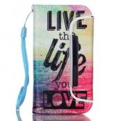 Detachable 2 in 1 Plånboksfodral till Apple iPhone 5/5S - Live Life Love