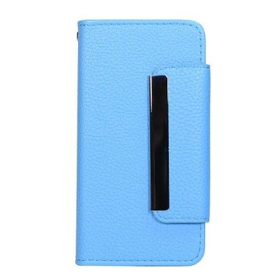 Plånboksfodral med avtagbart skal till Apple iPhone 5/5s (LjusBlå)