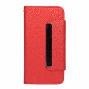 Plånboksfodral med avtagbart skal till Apple iPhone 5/5s (Röd)