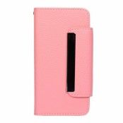 Plånboksfodral med avtagbart skal till Apple iPhone 5/5s (Rosa)