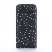 Diamante Flip mobilväska till iPhone 5S/5 - Svart