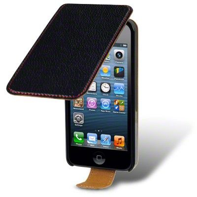 Flip mobilväska till iPhone 5S/5 (Svart)