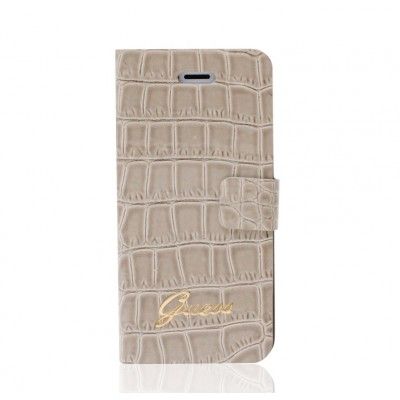 Guess Croco mobilfodral till iPhone 5/5S - Beige