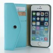 Melkco Purse Folio Plånboksfodral till Apple iPhone 5/5S - Blå