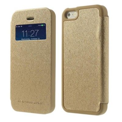 Mercury Bumper View Fodral till Apple iPhone 5/5S/SE (Guld)