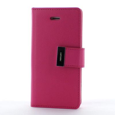 Mercury Rich Diary Plånboksfodral till Apple iPhone 5/5S/SE (Magenta)