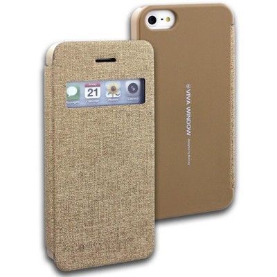 Mercury Viva Window Fodral till Apple iPhone 5S/5 (Gold)