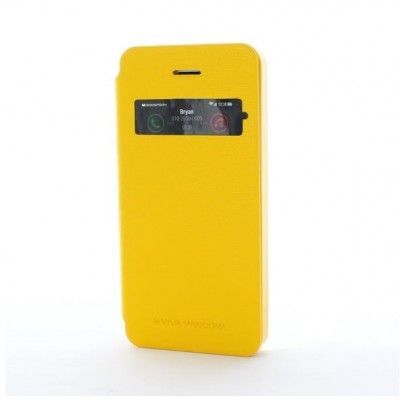 Mercury Viva Window Fodral till Apple iPhone 5/5S/SE (Gul)