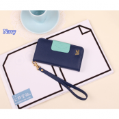 Metallic Bird Plånboksfodral till iPhone 5S/5 - Navy Blue