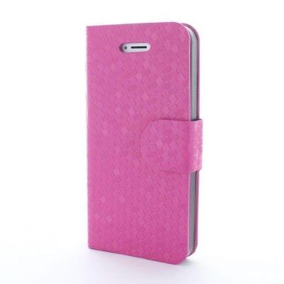 Pixel Plånboksfodral till iPhone 5S/5 - Magenta