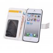Stand plånboksfodral till iPhone 5S/5 - Vit