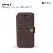 Zenus plånboksfodral till iPhone 5S/5 (Black Choco)