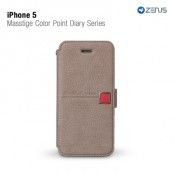 Zenus plånboksfodral till iPhone 5S/5 (Jazz Grey)