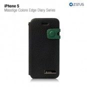 Zenus plånboksfodral till iPhone 5S/5 (Svart)