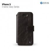 Zenus prestige exklusiv väska till iPhone 5S/5 (Svart)