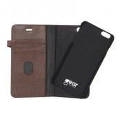 Gear Buffalo Plånboksfodral av äkta läder till iPhone 5/5S/SE - Brun
