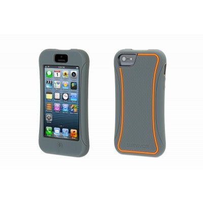 Griffin Survivor Slim (iPhone 5/5S) - Grå/orange