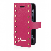 Guess iPhone 5/5S Studded Booklet - Magenta