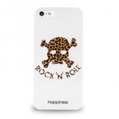 Happiness Cover iPhone 5 Rock 'N' Roll Wh. Leo-Skull