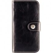 iDeal Premium Wallet, plånboksfodral i konstläder för iPhone 5/5S, svart