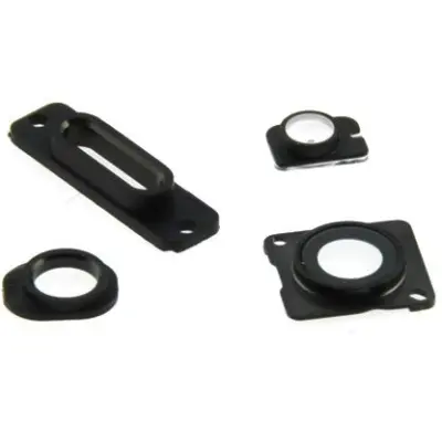 Kit med 4 olika höljen (iPhone 5) - Svart/silver