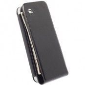 Krusell Kalmar Äkta Läder Plånboksfodral iPhone 5/5S/5C - Svart