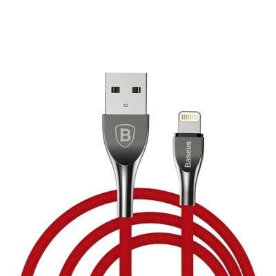 Baseus Mageweave Lightning-kabel 2A 1 m - Röd