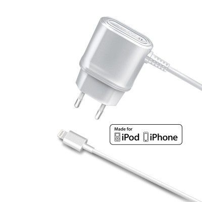 Celly Laddare Lightning MFI 1A Vit iPhonetillbehörsbutiken Celly Laddare Lightning MFI 1A Vit iPhonetillbehörsbutiken