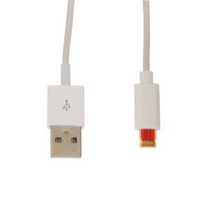 Gear by Carl Douglas iPhone5 Synk- & Laddkabel 1m vit 8pin till USB